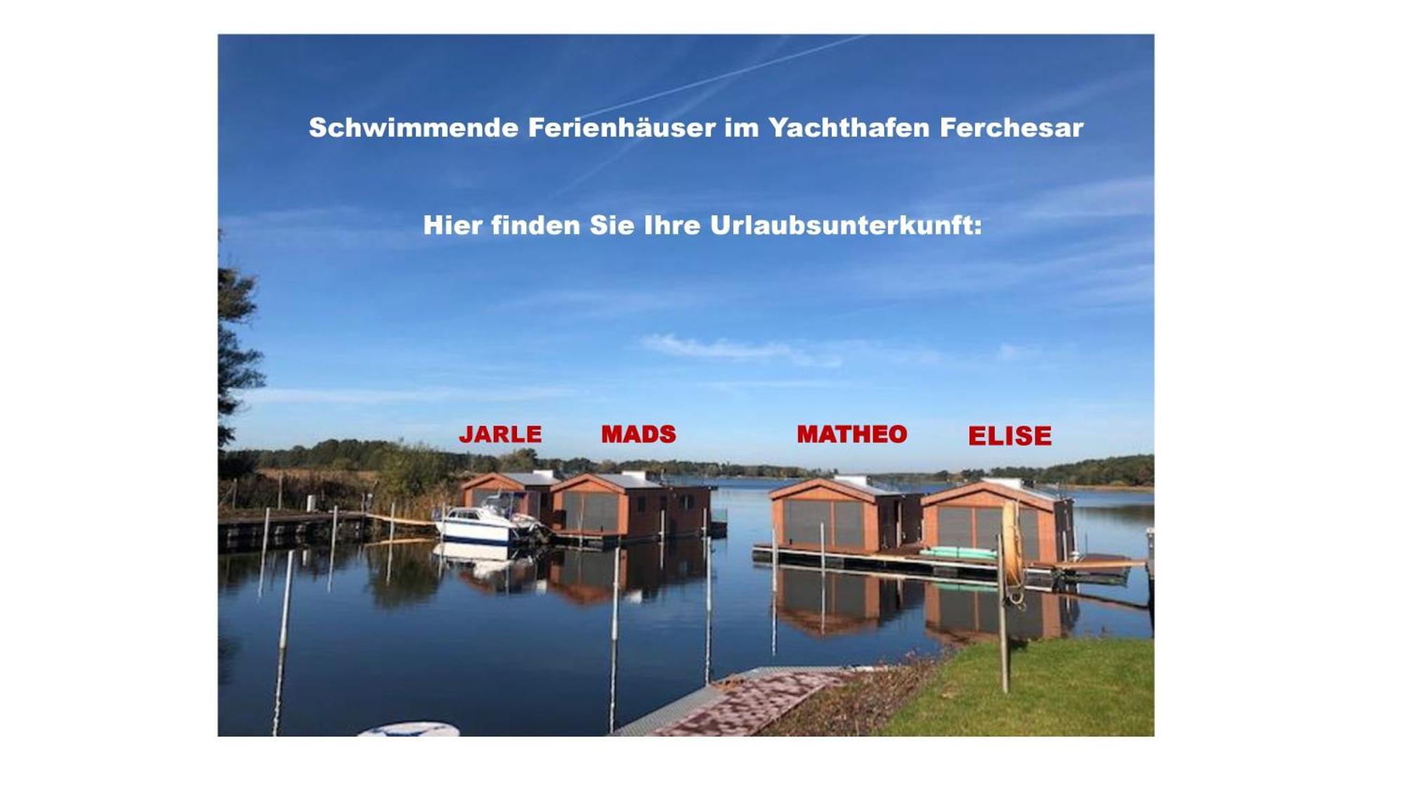 Haus Auf Dem See Elise, Matheo, Mads, Und Jarle Ferchesar Exteriör bild